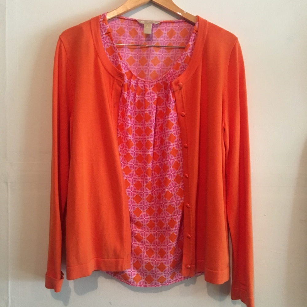 Banana Republic Tank Top and Cardigan